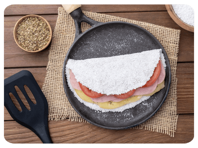Ham and Cheese Tapioca