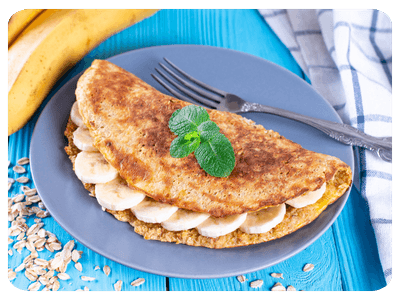 Banana Oat Pancakes